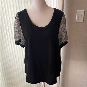 Black and White DKNY Women's Top